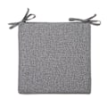 Miniatyrbilde 1 av 5: 1 x grå linbomulls sommerstolpute - 40 x 40 x 4 cm - vanlig linlook - flekk- og vannavstøtende - med festebånd