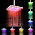 Miniatyrbilde 4 av 4: Dusjhode med LED-lys som skifter farge