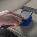Pikkukuva 5 / 5: Mattoharja, lattiamaton harja, auton sisätilojen ja kodin puhdistusharja, musta ja sininen