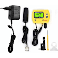 Miniatyrbild 2 av 5: Vattenkvalitetsanalysator Vattenkvalitetsmonitor Bärbar pH-testare Hög noggrannhet PH-mätare Skärm (220V EU-adapter)
