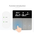 Miniatyrbillede 3 af 5: Intelligent temperaturregulator WiFi i8Hgb Tuya Termostat Retro Blændende Automatisk Lysstyrkejustering Hjem Mode/Fraværsapplikationer til Mobil