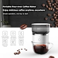 Miniatyrbild 4 av 5: Kaffebryggare med portabel espressovattentank mini mini kaffebryggare dropp för utomhusbruk