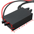 Miniatyrbillede 3 af 4: 12V til 5V3A med enkelt og dobbelt USB bilstrømsomformer DC--DC trin-ned modul mobiltelefonopladning trin-ned ledning