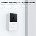 Miniatyrbillede 2 af 5: Tuya trådløs dørklokke, smart klokke, HD-kamera, sikkerhedsdørklokke, nattesyn, videointercom til hjemmeunderviser