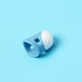 Pikkukuva 1 / 5: Sininen 3 kpl Pehmeä liukumaton sormustin kotitalous ompelu diy työkalu suoja quilting käsityötarvikkeet keskikokoinen suuri sormustin ompelu