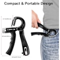 Miniatyrbild 5 av 5: Handgreppsstärkare 2-pack Justerbart motstånd 10-130 lbs Underarmsövning, Greppstyrketränare för muskeluppbyggnad och skadeåterhämtning för A