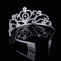 Miniatyrbillede 2 af 4: tiara, krystal tiara, brude bryllup tiara