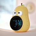 Miniatyrbillede 2 af 4: Vækkeur til Børn Sød Pære Design, Snooze, Tre Alarmklokker, 5 Ringetoner - Digital Vækkeur Genopladelig Gul