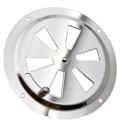 Miniatyrbilde 1 av 5: Rund ventilasjonsrist, justerbar ventilasjonsåpning i rustfritt stål, inn- og utlufting 125mm (5\")
