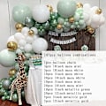 Miniatyrbild 2 av 3: 100 stycken ballongfestfödelsedag replikbåge kit girland