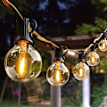 Pikkukuva 1 / 5: 25 jalkaa 27 himmennettävällä G40 LED-lampulla, rikkoutumattomat kirkkaat lamput, UL-luetteloidut, vedenpitävät pallovalosarjat 1W 2700K ulkovalaistus (25 jalkaa)