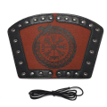 Miniatyrbillede 3 af 5: Håndlavede fuldnarvede læderbracers, Viking Rune Kompas Bracers, Læder Gauntlet Bracer Medieval Bracer, Læder Bracer Arm Cuff Armor, Brun 2