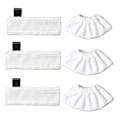 Miniatyrbilde 1 av 5: 3 mikrofiberkluter + 3 mikrofiberklutsett for Kärcher SC5/SC4/SC3/SC2/SC1, reservedeler for Kärcher Easyfix dampvaskere