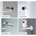 Pikkukuva 4 / 4: 1 kpl mini tukiseinä videoprojektori, 6,3-7,87 tuuman M4 kierto 360 ° ruuvi, 60 ° kallistus, kamera/projektori/web-kamera -matéiau hiilihiili