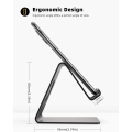 Miniatyrbilde 5 av 5: Svart telefonstativ, telefonholder - Skrivebordsstativ for iPhone 14 Pro Max Plus, 13/12/11 Pro Max, Mini XS Max XR X 8 7 6, Huawei, Samsung S10 S9 S8
