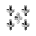 Pikkukuva 1 / 5: Kameran ruuviliitin [5 kpl], 1/4 \"1/4\" 1/4 \"Uros-uros-sovitin, kameran kolmijalka-adapteri kameraa/monopodia/jalustaa/kamerahäkkiä varten
