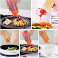 Miniatyrbillede 5 af 5: Krydderiflasker, 5 stk. 473 ml krydderiflaske sauce, sauceflasker distributør, plastik krydderiflasker, sauceflaske, plastikflasker med låg,