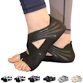 Pikkukuva 1 / 5: Joogatoeless-sukat, liukumattomat tarttujat ja hihnat pilates-, barre-, baletti-, bikram-pyöräilyyn, naisten treeniin, L