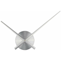 Miniatyrbild 1 av 5: Silverfärg - stor väggklocka - 3D-visare - Quartzurverk - Kreativ fritid - inredning