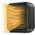 Miniatyrbilde 1 av 5: Basert radiator, mini keramisk radiator 800W elektrisk radiator 2 nivåer av mini kraft radiator strøm elektrisk med varm vind beskyttelse mot overoppheting