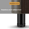Miniatyrbillede 5 af 5: (Sort) 20CM Justerbar Møbelben, 4 STK Højdejusterbart Bordben Metal Møbelben Rustfrit Stålbordben Møbelben Med Skruer Cabi