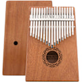 Miniatyrbillede 1 af 5: Kalimba Begynder 17 Tangenter Sky Mønster Fingerklaver Bærbart Instrument Producerer Smuk Lyd