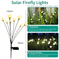 Miniatyrbillede 4 af 4: Solcellelamper Udendørs, 2 Stk. Solcelle Firefly Udendørs Have, Solcellelamper Udendørs Have