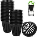 50 st svarta plastkrukor för hydroponisk odling