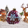 Miniatyrbilde 1 av 4: 60cm gigantiske oppblåsbare julekuler - utendørsdekorasjon - store julekuler til bryllup, festival, hjemmedekor, hage, plen, hage, utendørs