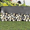 Pikkukuva 4 / 5: Polyeteenipeite 180g/m² vedenpitävä harmaa silmukoilla Tiheä peite 2x3m