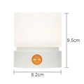 Miniatyrbilde 2 av 4: Nattlys - Kreativ enkel sylindrisk nattlys USB-lading timing dimming soverom seng LED øyebeskyttelse pustende atmosfære bordlampe