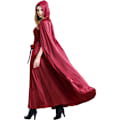 Miniatyrbillede 5 af 5: Halloween kostume Lille Rødhætte kostume voksen system fristelse kvindelig rollespil vampyr prinsesse lang nederdel sjal