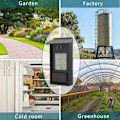 Miniatyrbillede 2 af 4: Minimum og maksimum digitalt termometer, digitalt termometer til indendørs og udendørs brug, sort havetermometer, trådløst udendørs vægtermometer