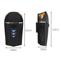 Miniatyrbillede 2 af 5: Cykellygte, Genopladelig Cykellygter Foran og Bagpå - 350 Lumen Forlygtesæt-cykelklokke- Vandtæt- Passer til Alle Cykler, Hybrid, Vej (sort)