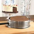 Miniatyrbilde 5 av 5: Ringkutter Lagkake Slicer, Justerbar Ring 7 Lag Mousse, For Enkel Kutting Av Kakebunner, DIY Rund Brødbakepanne