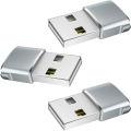 Miniatyrbilde 1 av 5: Sølvfarget USB C hunn til USB hann adapter, rask lading og dataoverføring, adapter for iPhone 12/13