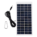 Pikkukuva 1 / 5: Monikiteinen 5 W 12 V mini aurinkopaneeli MODUULI Kannettava aurinkopaneeli korkealla hyötysuhteella ja CC-portilla