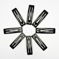 Miniatyrbilde 4 av 5: 24 stk 7 cm metallspenner for hår, store rektangulære hårspenner, sklisikre spenner for hårstyling, hårtilbehør for kvinner og jenter, svart