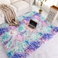 Miniatyrbild 5 av 5: Mjuk fluffig matta för pojkar flickor sovrum plantskola sovsal vardagsrum, Tie Dye fluffig sängmatta färgglad abstrakt inomhus plysch plysch golvmatta (2x3