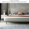 Miniatyrbilde 5 av 5: Justerbare, uttrekkbare og robuste sengeben for sengeramme, metallstøtteben, egnet for skap, sofa, seng, reservedeler 17,8 cm til 33 cm