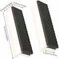 Miniatyrbild 3 av 5: 2 st Skyddande käftar för ändamål, reservkäftar i aluminium med magneter för extra flexibla käftar gummi i aluminiumlegering från 125 mm tillbehör för tryck pl