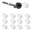 12 dørhåndtak støtfangere (transparent)