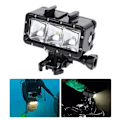 Miniatyrbild 4 av 4: Dyklampor, undervattenslampor, vattentäta LED-lampor, videoljus, kompatibla med Hero 9/ Gopro Hero 8 Hero 7, Hero 6, Hero 5/4/3 / Session Vattentät