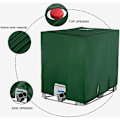 Miniatyrbild 4 av 5: IBC Vattentankskydd, Dammtätt, UV-beständigt, Skyddande Presenning, Lämplig för 1000L IBC Tank (120 x 100 x 116 cm, Grön)