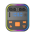 Miniatyrbilde 3 av 5: Bil Bluetooth-håndfri MP3-spiller Bil FM-sender TYPE-C Bluetooth Dual USB-billader