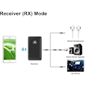 Miniatyrbillede 3 af 5: Bluetooth 5.0 Adapter Transmitter, Trådløs bærbar 2 i 1 Bluetooth Transmitter og modtager, Stereo 3,5 mm Jack Bluetooth Audio Adapter, Til hovedtelefoner