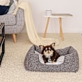 Miniatyrbillede 2 af 5: Hundekurv Vendbar Pude Kurv Hunde, (S) 60x50 cm Grå