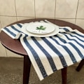 Miniatyrbilde 4 av 5: Blå Striper-Rektangulære Duker Anti Flekk, Vaskbar for Dekorasjon Husholdning Kjøkken Hage Piknik Utendørs