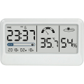 Miniatyrbilde 1 av 3: Multifunksjonell LCD værklokke, temperatur- og fuktighetsmonitor, innendørs stor skjerm, temperatur og fuktighet