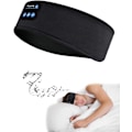 Miniatyrbild 1 av 5: Bluetooth Sömnhörlurar Pannband - Ultratunna HD Stereo Högtalare, Mjuk Design för Sidosovare, Yoga & Avkoppling (Svart)
